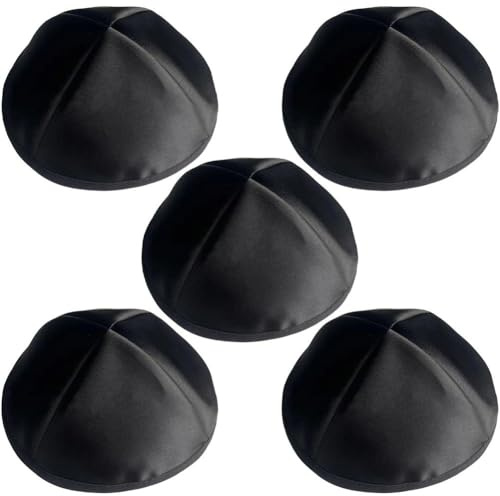 HiyyFloy 5 Stück Traditionelle Jüdische Totenkopfkappe Yarmulke-Hut Für Religiöse Zeremonien, Kulturelle Versammlungen, Ethnischer Kippa-Hut Für Erwachsene Männer