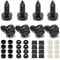 DIEKE Convenient License Plate Screw Set Secure Vehicle License Plate Screw set Tool Included for Easy Installation & Removal