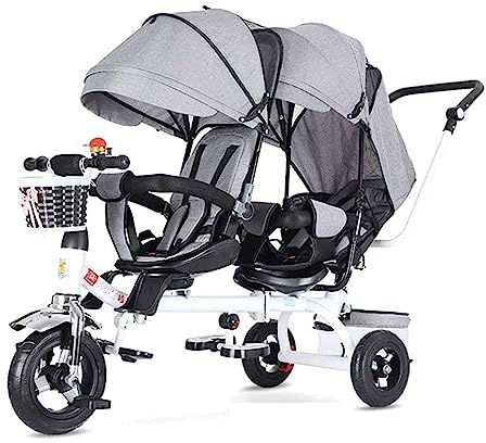 Doppelwagen Tragbarer Doppel-Kinderwagen mit Dach, Serien-Design, leicht zu bewegen