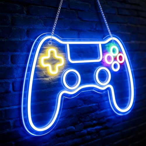 Cartello neon, segnale neon, illuminazione a LED, accessorio per illuminazione da parete, decorazione da gioco, controller luce al neon, dimmerabile, per gaming, camera da gioco, lampada USB game 41 x