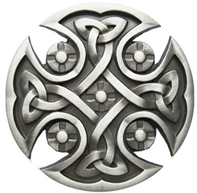 Schnalle123 Gürtelschnalle Eisenkreuz Keltischer Celtic 3D Optik für Wechselgürtel Gürtel Schnalle Buckle Modell 159
