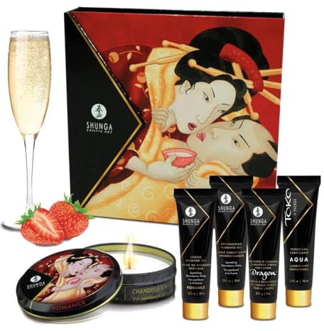 Shunga Sekt Jane SecretSet Erdbeere, Rot, 1 stück