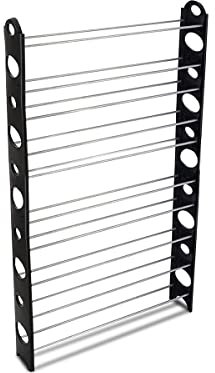 HOUSEWARE BN1014 Mueble organizador de calzado para almacenar hasta 50 Pares de zapatos por módulos con 10 alturas