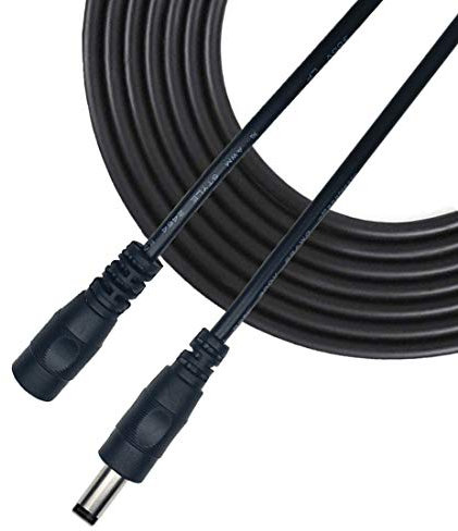 Liwinting 5m/16.4ft DC Extension Cable 5.5mm x 2.5mm Male to Female Connector, DC Plug Extension Cable DC Power Cord Extension Cable for Power Adapter, CCTV Wireless IP Camera - Black