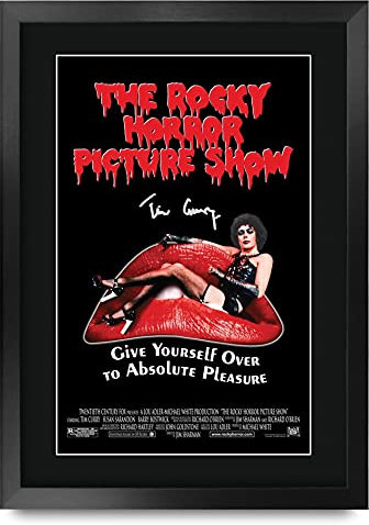 HWC Trading The Rocky Horror Picture Show A3 Gerahmte Signiert Gedruckt Autogramme Bild Druck-Fotoanzeige Geschenk Für Tim Curry Filmfans