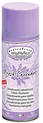 HygienFresh Fresh Lavender Deodorante Spray Professionale Tessuti Ambiente Auto Cassetti Scarpe Casco Hotel Palestra Talco Lavanderia 400 ml