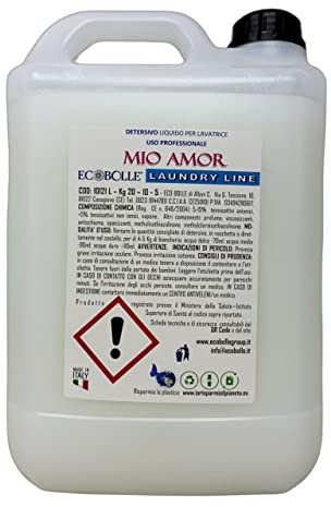 Luxury Line Ecobolle: Detersivo Per Lavatrice ULTRA PROFUMATO MIO AMOR, Qualità Superiore (5KG)