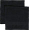 REDBEST Seiftuch 2er-Pack Chicago schwarz Größe 30x30 cm - saugstark, strapazierfähig, ideal für Reisen, Sport (weitere Farben)