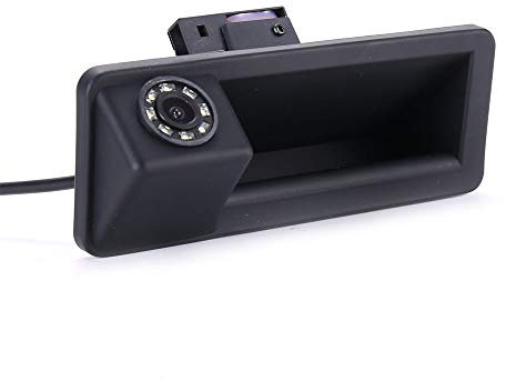 HD 8LED Kofferraumgriff Rückfahrkamera Kompatibel mit BMW E82 E88/E90 E91 Touring E92 E93 M3 E60 E61/X1 E84/X5 E70/X6 E71/E72/F31/F10/F11/F15 F18 F22 F23 F25 F26 F30 F32 F34 F35 F36 F45 F80/X3 X4/328i