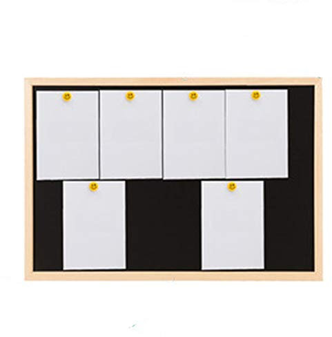 ChengBeautiful Tafel Home Kindergraffiti Coffee-Shop Holzrahmen Tafelbrett Brett Whiteboard Büro Hängen Kleine Tafel (Farbe : Natural, Size : 80x100cm)