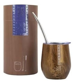 YOKO DESIGN - Coffret Maté (un Mug isotherme 250 ml, un couvercle, une paille filtrante et un goupillon)