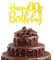 Happy 60th Birthday Cake Topper in Glitter Card,Happy Birthday Cupcake Toppers Gold 60th Birthday Party Decor,Glitter Cake Decoration for Birthday Anniversary Party Decorations(60th, Gold)