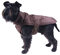 Fashion Dog Hundemantel mit Kunstpelz-Futter - Braun - 70 cm