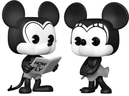 Funko Disney Mickey Mouse One : Walt’s Plane - Pilot Mickey Mouse Pop! 2 Pack: Mickey Mouse & Minnie Mouse