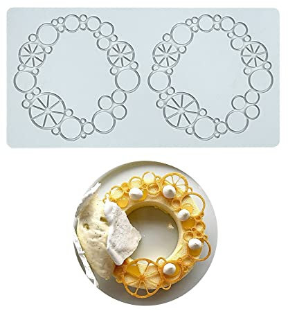 Moules en silicone 3D en forme de feuille creuse pour chocolat, nid d'abeille, bonbons, fondant, décoration de gâteau, sucre, artisanat (K_Citron_26,4 x 13,4 x 0,3 cm)