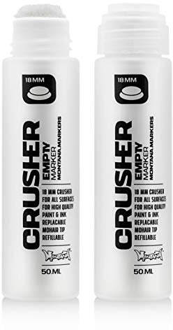 KLAMOTTEN STORE Rotulador vacío Empty Squeezer con capacidad de 50 ml, recipiente con cuerpo suave y fieltro para escribir y pintar, 1 unidad