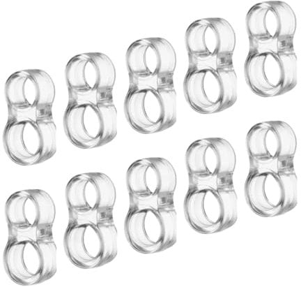 EYNEL 10 Pack Door Handle Stopper, Bumper Wall Guard, Silicone Flexible Clear Buffer, Stop Furniture and Wall Damage, Easy to Fit, Door Slam Protector, No Drilling Required (10 Pcs)