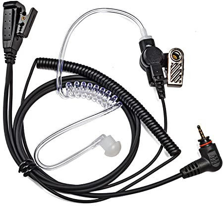 HYS Auricolare compatibile con Motorola SL300 SL1600 SL2600 SL4000 SL7550 SL1K Digital Radio, auricolare acustico con microfono e PTT