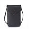 Narunii Sac à bandoulière Femme,Mini Pochette pour téléphone Portable avec en Cuir PU Transparent pour écran Tactile Verrouillage D'amour (Noir-Style 3)