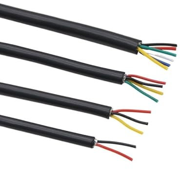 5 m, UL2464, abgeschirmter Draht, 26 AWG, 24 AWG, 22 AWG, Kanal-Audioleitung, 2, 3, 4, 5, 6, 8 Adern, Kupfer-Signalsteuerkabel, ummantelte Drähte (Color : 22AWG, Size : 3 Cores)
