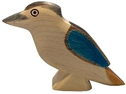 HolzWald - 5871 - Vögel, Kookaburra, Holz, Handarbeit, 7cm x 5,5cm x 2cm