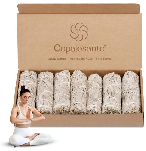 COPALOSANTO® | Weißer Salbei, Packung mit 7 Bindungen, traditioneller natürlicher Weihrauch