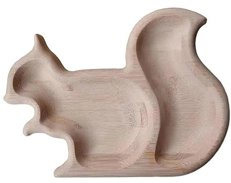 Gralara Nuss-Snackschale mit Muschelaufbewahrung, Servierschale, Eichhörnchenschale, Pistazienschalenhalter, Sockeltablett und