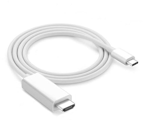 MYAYD Adaptateur USB C vers HDMI 4K, câble type C jusqu'à 1080p Full HD UHD, 1,8 m, blanc