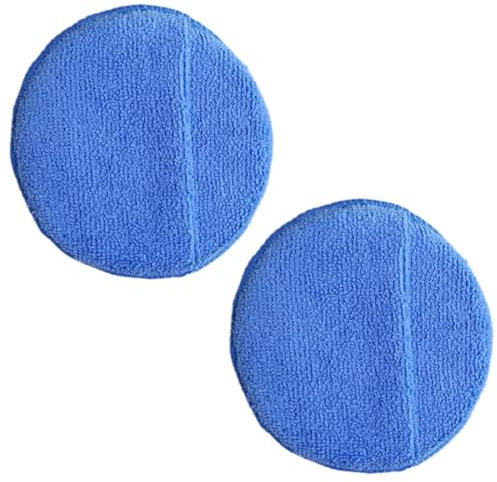 GNHG Éponge à polir à la Main en Microfibre,Éponge de Polissage Voiture,Pad Polissage,2 Pcs Microfibre Applicateur,pour Cires, Vernis, Nettoyant pour Peinture, Cirage