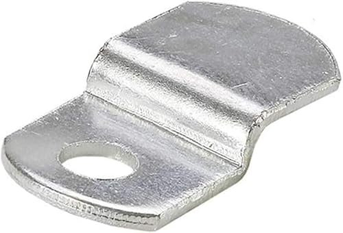 Paquete de 100 clips de lona de 3,2 mm con tornillos, marco de fotos, marco de fotos elástico, clips de espejo, caja de sombra, marco de fotos, tacos Z chapados en zinc.