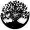 Instant Karma Clocks | Orologio da Parete Albero della Vita in Vinile | Decorazione Artistica per Casa Ufficio Studio | Idea Regalo Originale per Amanti della Natura e dell'Arredamento Moderno