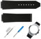 Topuly Ersatz-Gummi-Uhrenarmband für Hublot Silikon-Armband für Damen und Herren (CU)
