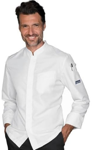 Isacco Giacca Cuoco Bradford Bianco (IT, Testo, M, Regular, Regular, bianco)