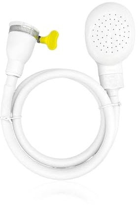 1 Piece White Pet Bath Shower Head, Shower Head Set, Portable Shower Head, Faucet Shower Attachment, Pet Shower, Shower Head with Hose