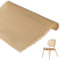 DBREAKS Rollo de correas de Ratán PE 40 X100cm, silla de trenza vienesa, correa de ratán, Malla Cuadrada de mimbre para bricolaje decoración de muebles, resistente al agu y al moho
