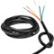 URCIANOW Cavo a Cinque Conduttori Cavo 16AWG 5×1,3mm² Filo 16AWG 5 Conduttori Cavo di Prolunga 5 Metri UL2464 Tensione 300V Filo 1,3 mm² con rivestimento in PVC Nero Prolunghe per Elettrodomestici