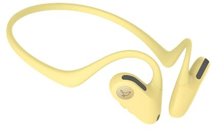 Libratone UP Open-Ear Kopfhörer (Bluetooth 5.2, IP57 Spritzwasserschutz, 8h Akku, Schnellladung, 15 mm Lautsprecher, KI Sprachverbesserung) -Gelb