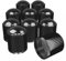Dust Caps - 10 pieces - Tyre Valve Cap - Universal Dust Caps - Black Caps - Used On Car Tyres, Bikes, Bicycles, Motorbikes