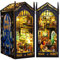 BuzzoXerex Kit Book Nook, DIY Maison Miniature en Bois, Coin Livre 3D avec Meubles et Lumières LED pour Décoration et Cadeaux Créatifs (Bazar Magique)