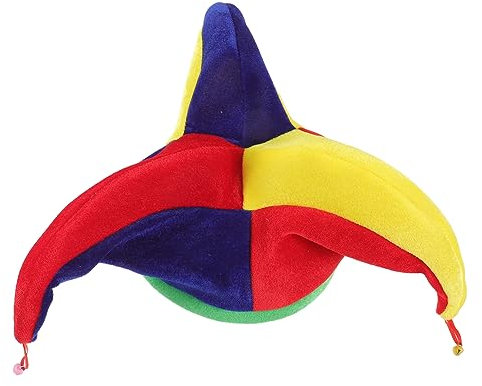 Garneck Lustige Narrenkappe Für Erwachsene – Bunte Clown-Mütze Mit Glocken - Ideal Für Karneval Maskerade Und Kostümpartys – Hut Für Unvergessliche Feiern Und Paraden