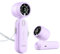 Diveblues 3 en 1 Portable Ventilateur à Main, Mini Ventilateur Turbo USB Rechargeable 4000mAh, 5 Vitesses Réglables, Jusqu’à 12H de Refroidissement, Idéal pour Voyage, Extérieur, Femmes et Hommes
