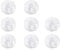 MIETONG 8 Pcs Transparent Multi-Purpose Suction Cup Hooks - 2 KG Heavy Duty, PVC, Reusable Vacuum Suction Hooks for Bathroom, Kitchen, Window Glass Hanging