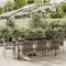 Fasba 9-TLG. Garten Essgruppe 8 Personen, Sitzgruppe, Esstisch mit Akazienholz -Tischplatte und Stühle mit Kissen, Gartenmöbel Set Poly Rattan Grau/ 3184986