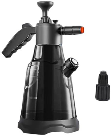 2 Liter Hand Pump Foam Sprayer with 3 Nozzles Hand Pneumatic Foam Cannon Snowfoam Cleaning Bottle