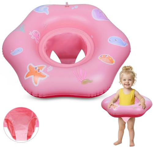 Olycism Seggiolino da piscina per bambino Anello di nuoto per bambini Anello di nuoto galleggiante Boa Sedile Gonfiabile per il bambino per 6 Mesi-3 Anni