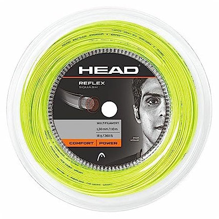 HEAD Reflex 18 Squash-Saite, 110 m, Gelb