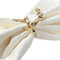 Yalulu 6 Stück Handgemachte Silber Gold Elche Hirsch Serviettenringe Serviette Halter Weihnachten Wedding Banquet Dinner Dekor (Gold)