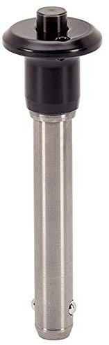 HALDER 22340.0249 Boulons de sécurité à boule en acier inoxydable Noir Diamètre 10 mm Longueur 45 mm