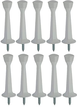 QCAA Solid Brass Surface Bolt, 3, Satin Nickel, 136 Pack, Made in Taiwan