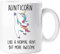 Lustige Einhorn-Geschenktasse mit Aufschrift Aunticorn- Awsome Aunt